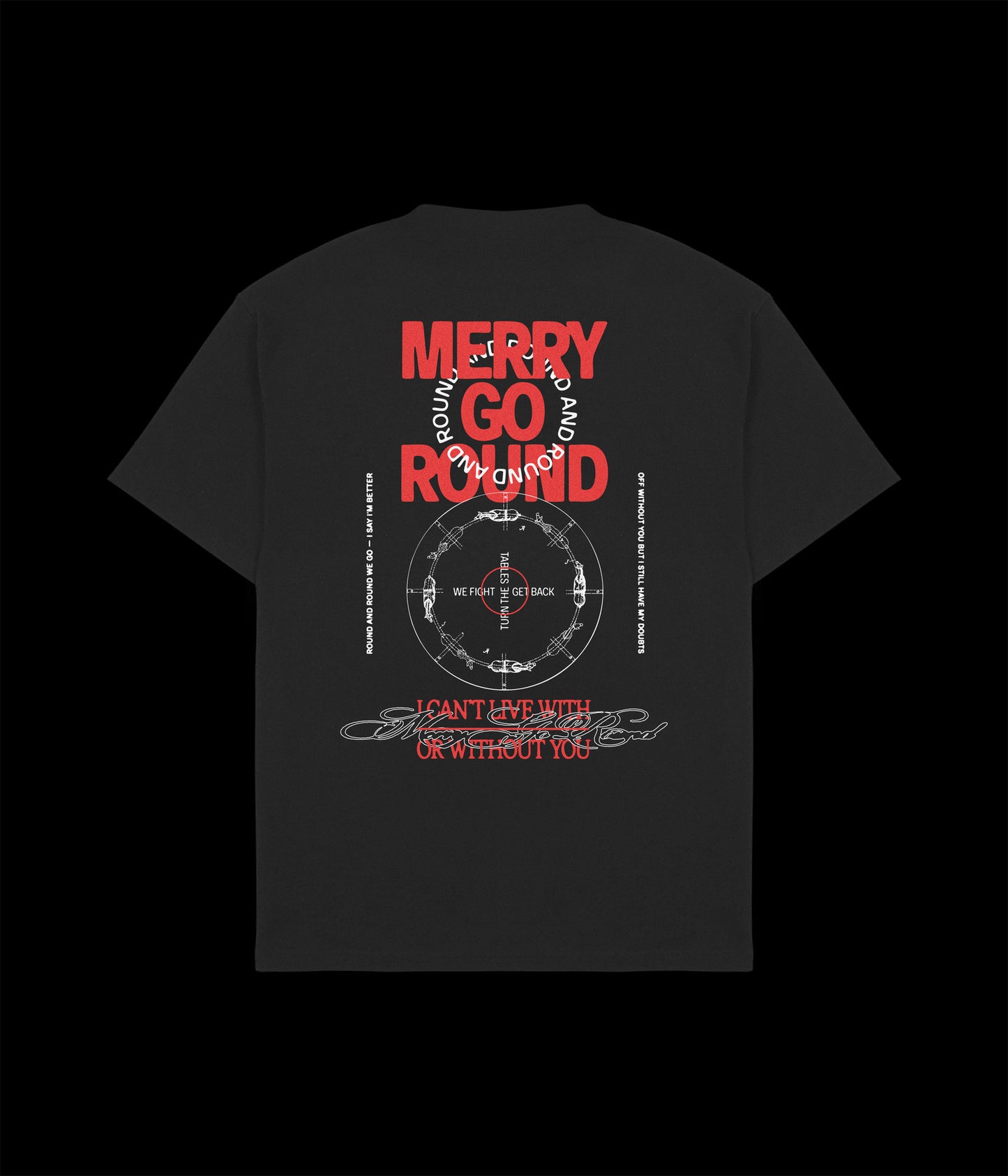 Typography Tee | BLACK [Merry Go Round '25]