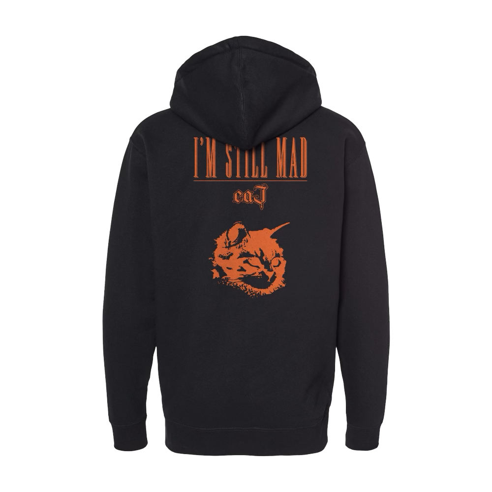 mad zip-up hoodie - black